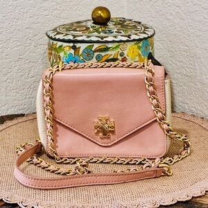 Tory Burch Kira Micro Mini Dusty Rose Crossbody Handbag
